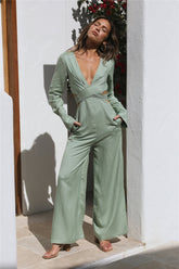 Happy Moments Jumpsuit Sage