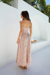 Petal Play Midi Dress Pink