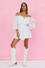 Floating Above Romper White