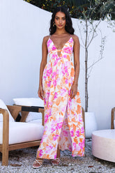 Fancy Resort Maxi Dress Orange