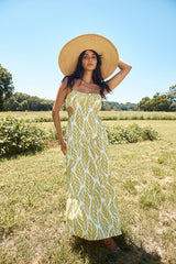 Tropic Trails Maxi Dress Green
