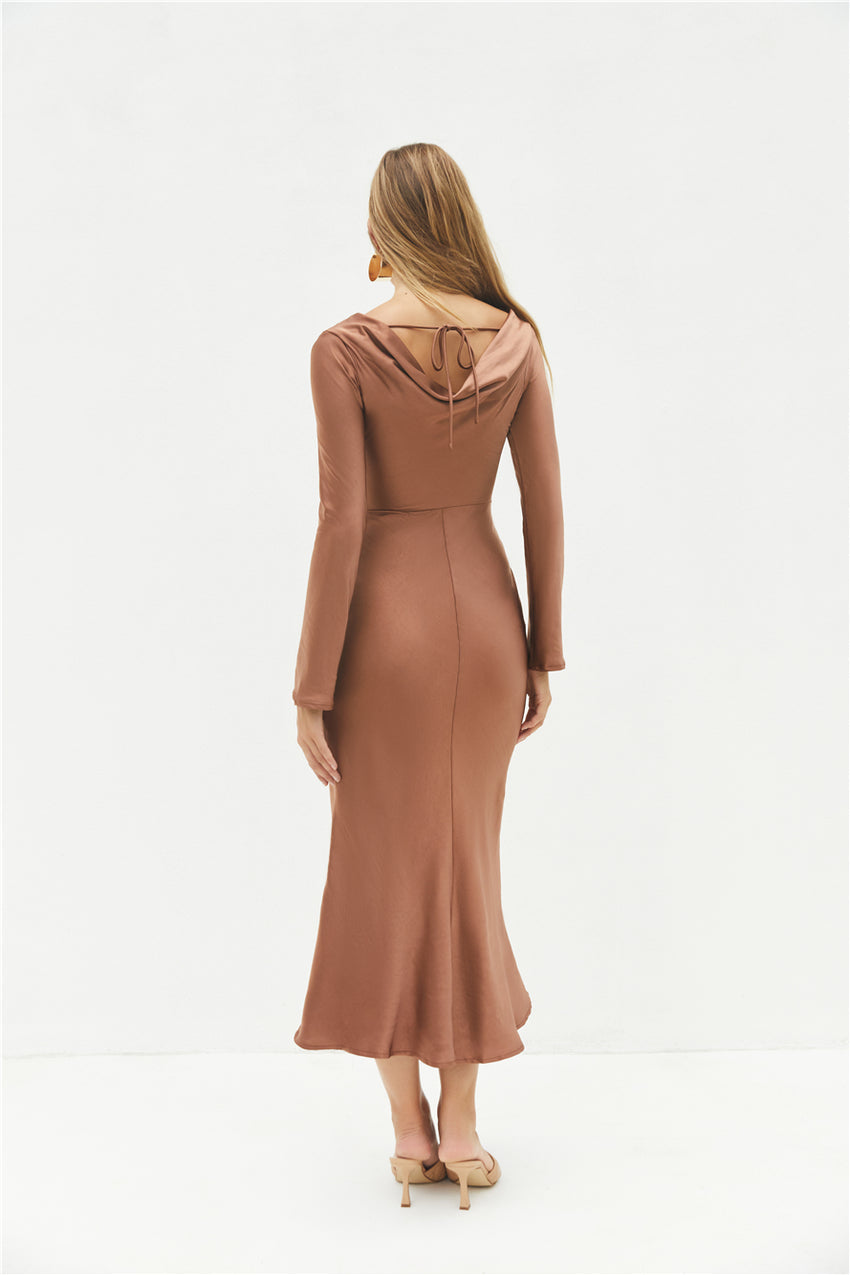forget me not maxi dress Forget Me Not Pink Floral V-Neck Maxi Dress S / Beige