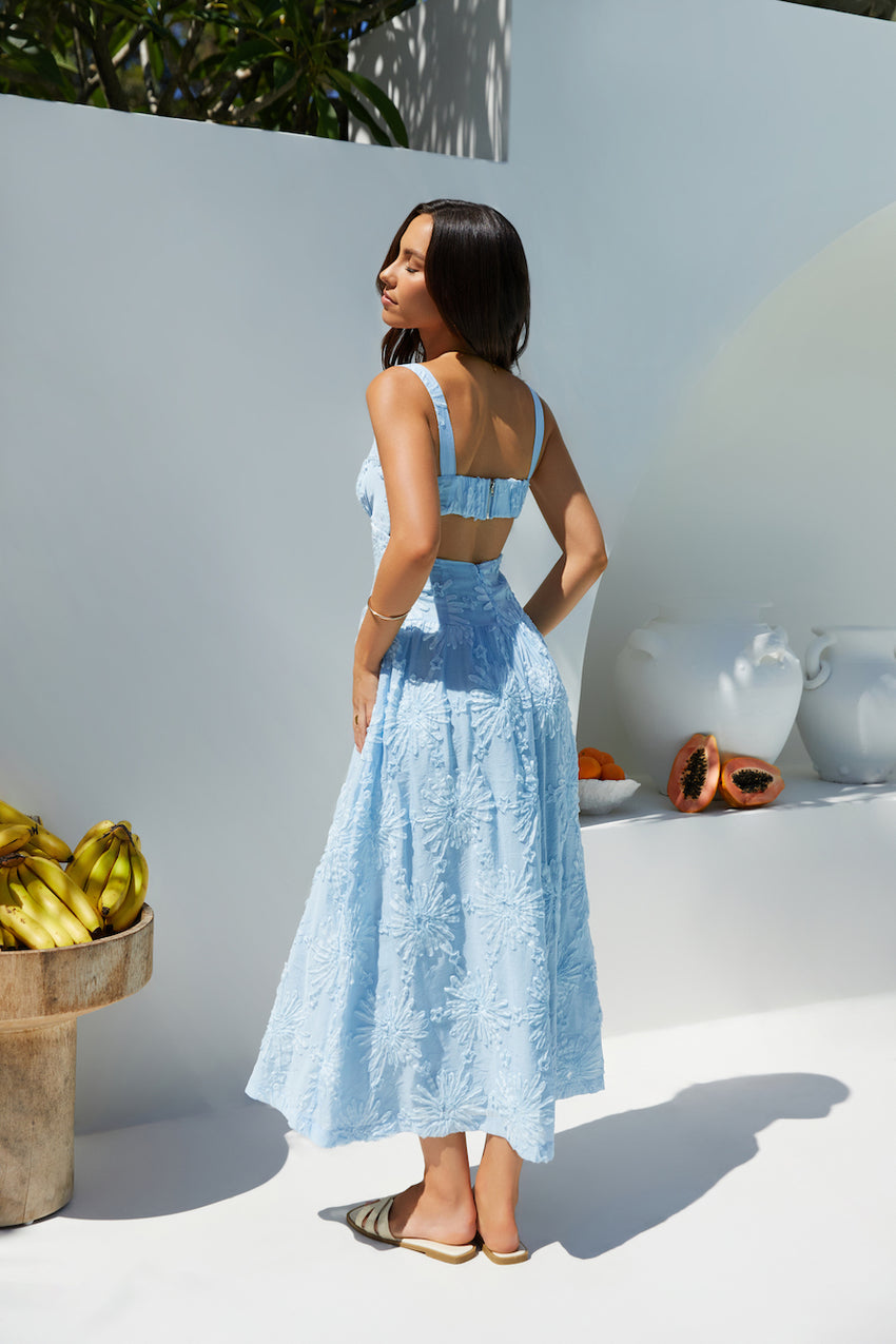 blue porcelain maxi dress Fashion Runway Spring Summer Classic Blue And White Porcelain Maxi Dress s-xxl