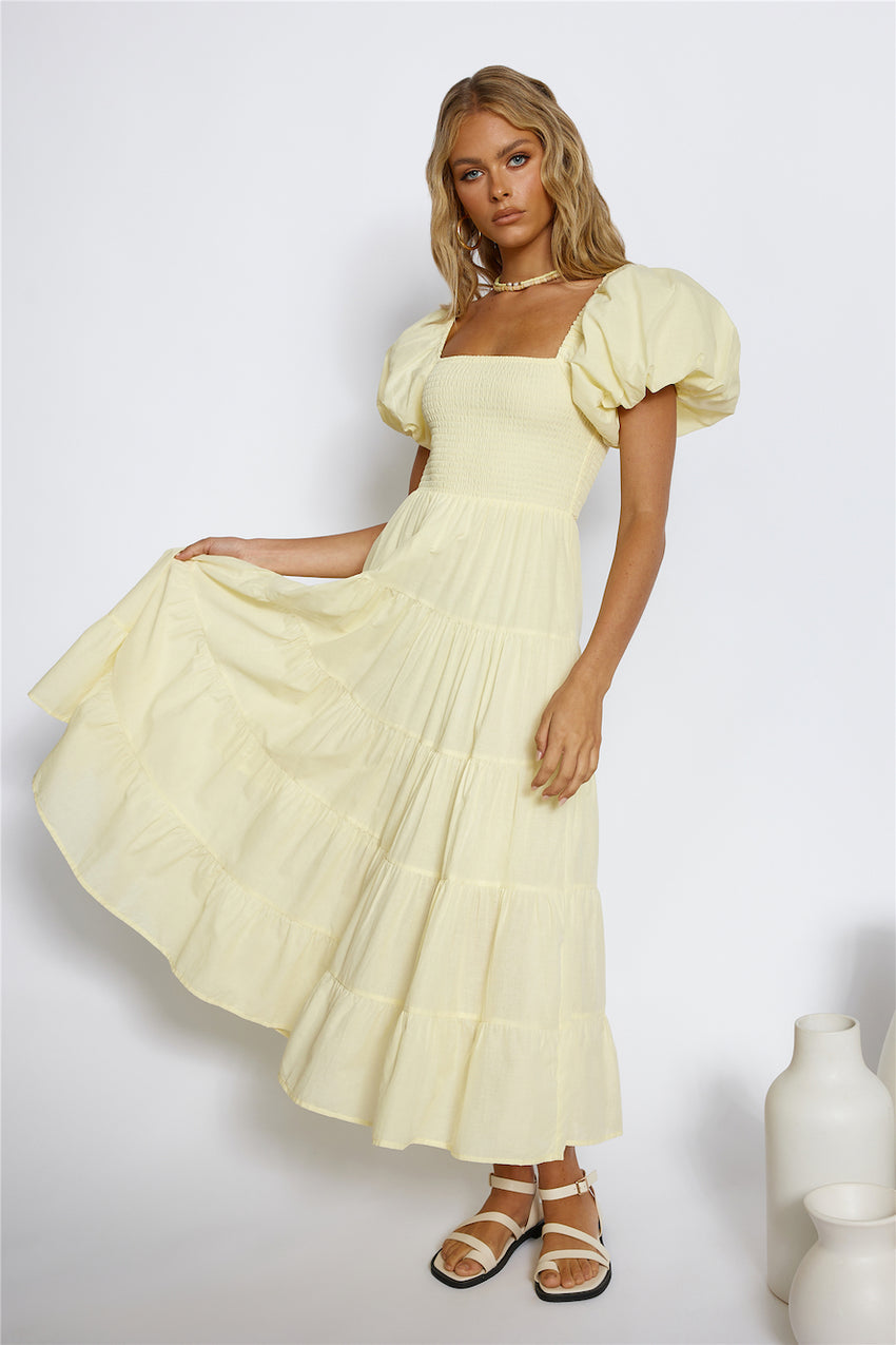 Adela Maxi Dress Yellow